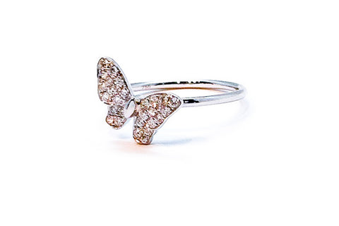 Diamond Butterfly Ring