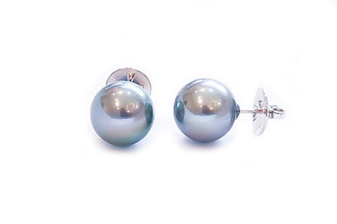 Tahitian Cultured Pearl Studs 12-13mm - Assorted Colors