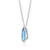 Fine Aquamarine & Diamond Pendant Necklace