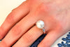 South Sea Cultured Pearl Horn Ring - Assorted Metal Colors