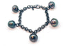 Tahitian Cultured Pearl Charm Bracelet