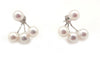 Cultured Pearl Three Pearl Earring Jacket & Studs - Assorted Gold Colors